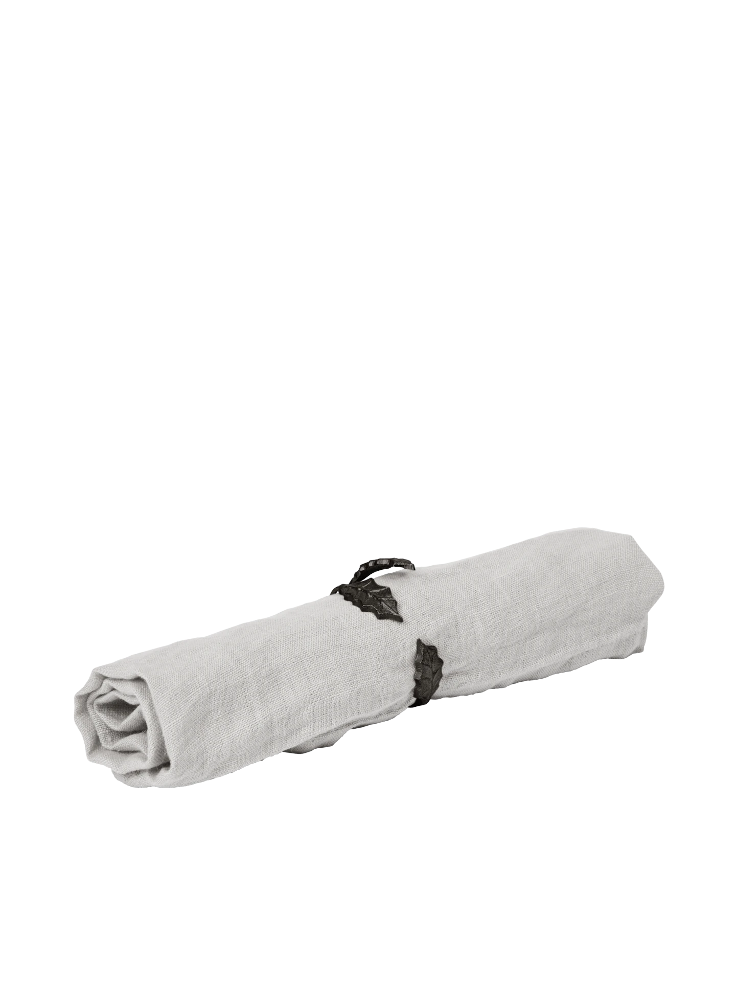 Ferm Living Holly Leaf Servettring 4-pack, svart mässing från Ferm Living, bild 2