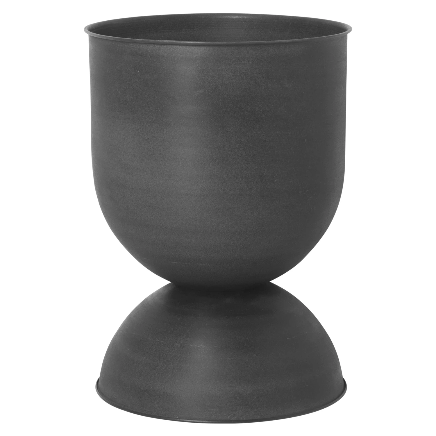 Ferm Living Hourglass Kruka Medium /mörkgrå - Krukor Metall Svart
