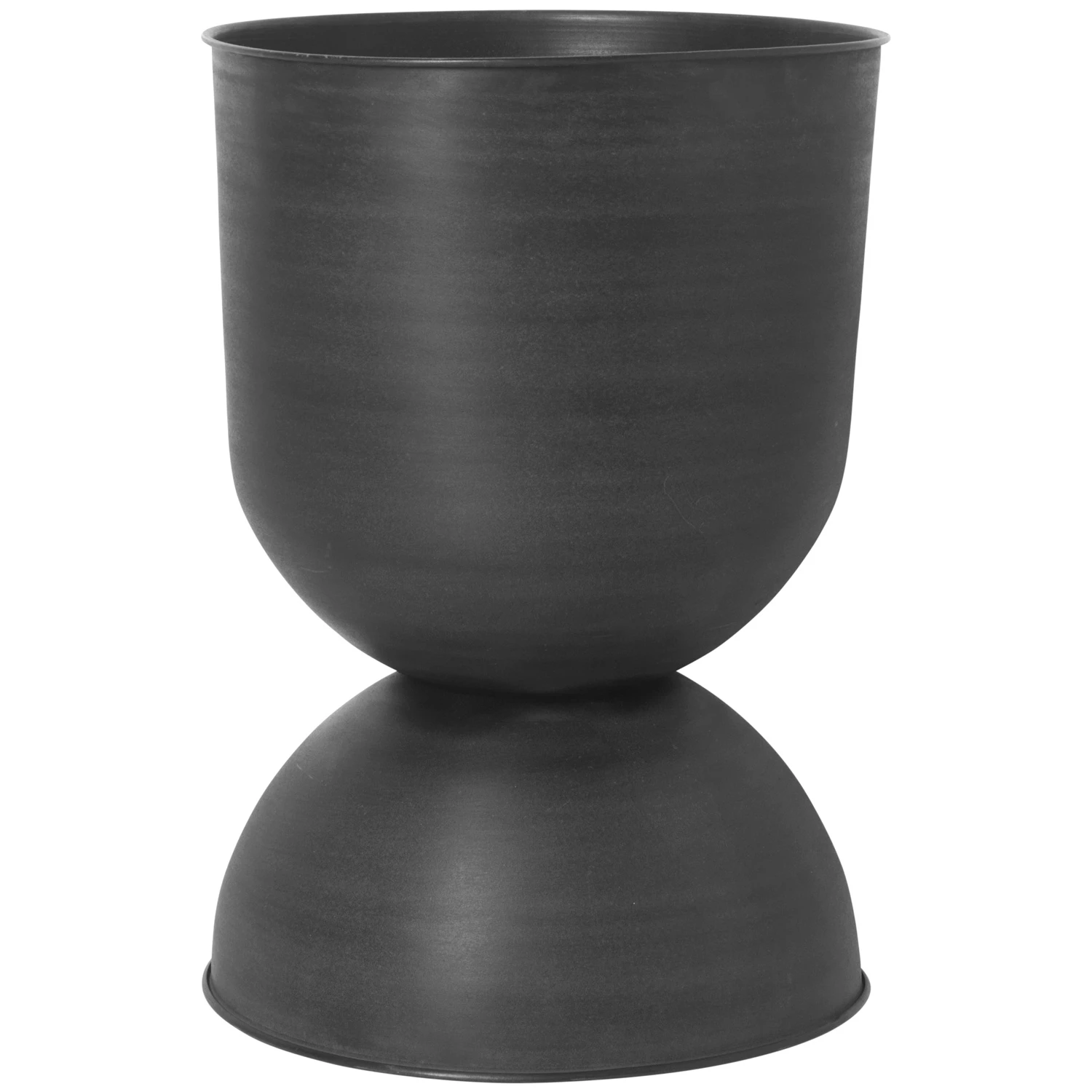 Ferm Living Hourglass Kruka Large /mörkgrå - Krukor Metall Svart