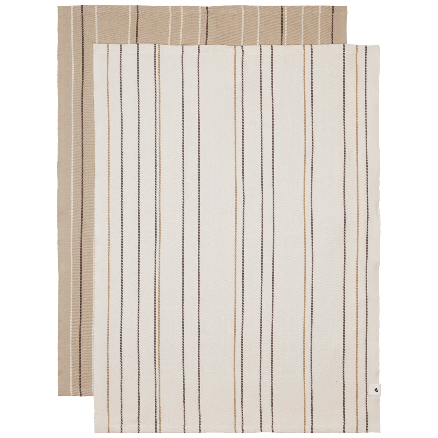 Ferm Living Ito Kökshandduk 50x70 Cm 2-pack / Kashmir - Kökshanddukar Ekologisk Bomull Parchment