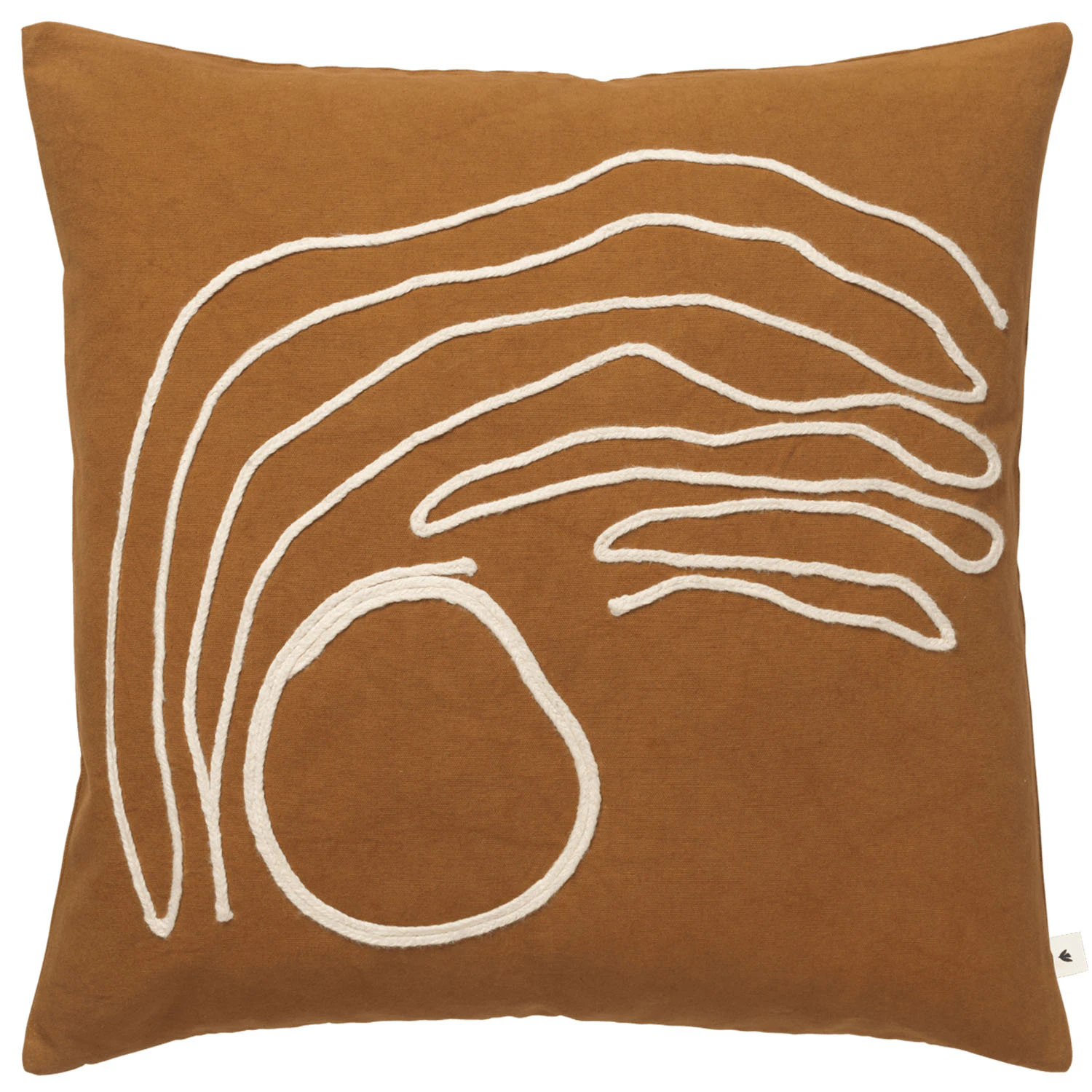 Ferm Living Jot Kudde 50x50 Cm - Prydnadskuddar & Fodral Dun Aged Gold