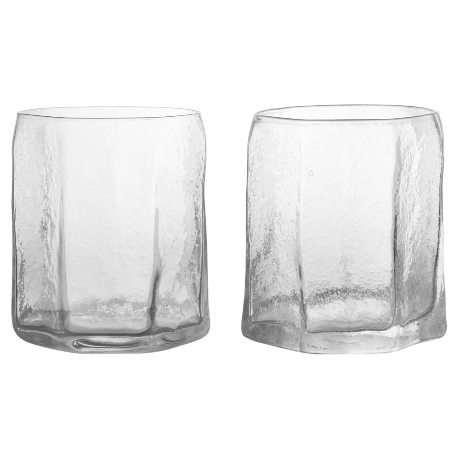 Ferm Living Kiru Glas 25 Cl 2-pack - Dricksglas &Aring;tervunnet Glas Klar