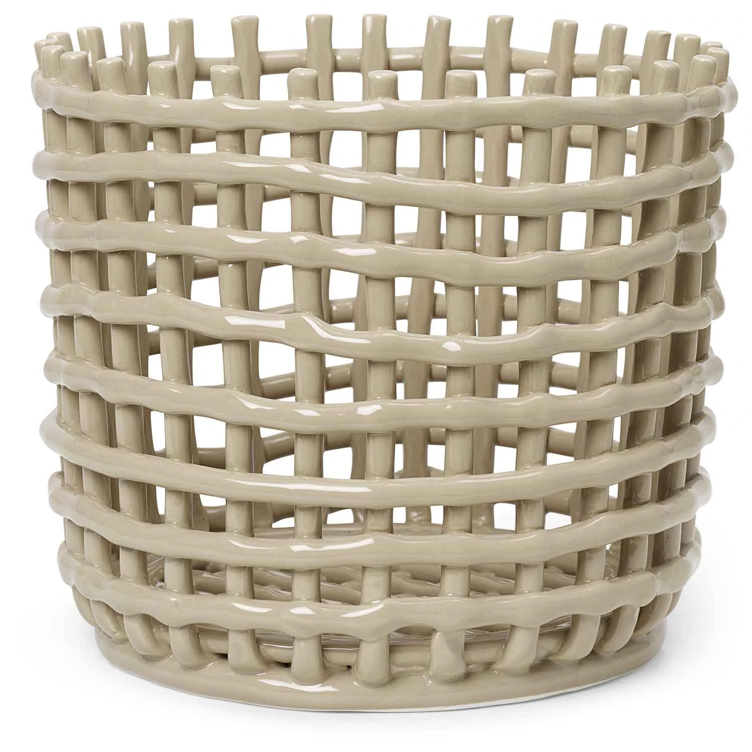 Ferm Living Korg 21 Cm - Korgar Keramik Cashmere