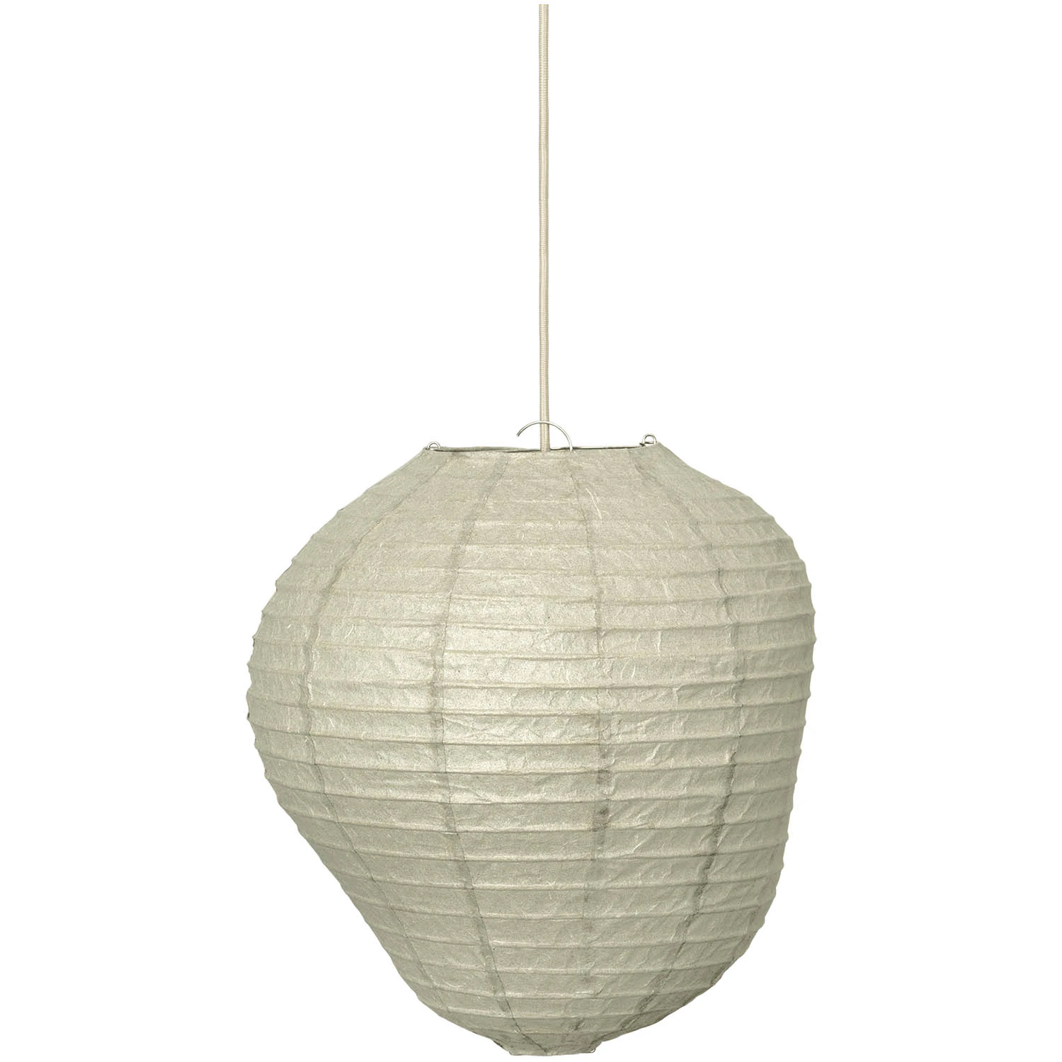 Ferm Living Kurbis Lampskärm 40 Cm - Lampskärmar Washipapper Dark sage