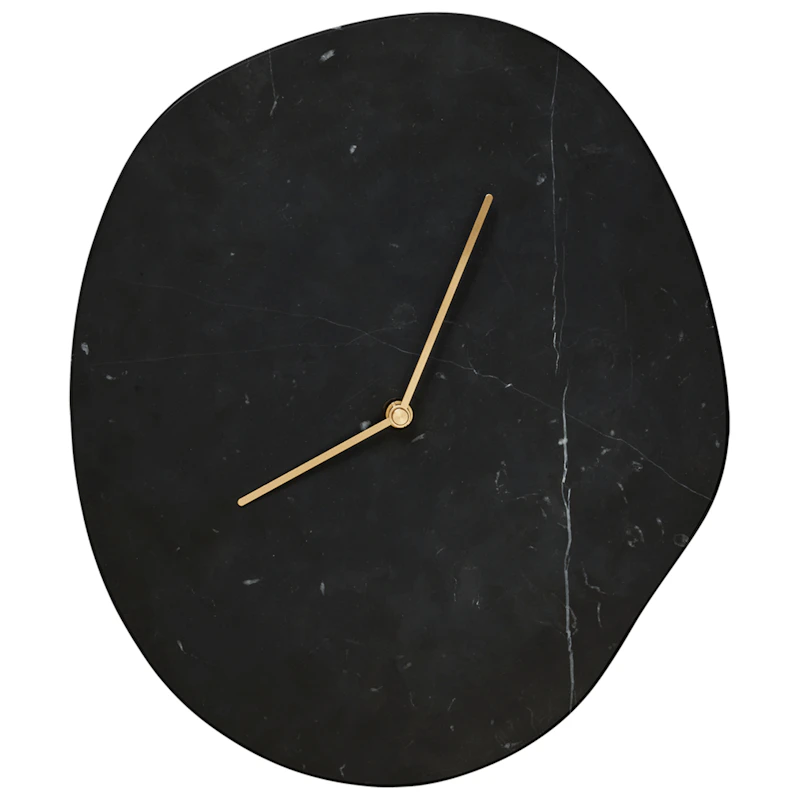 Melt Väggklocka, Svart Marmor