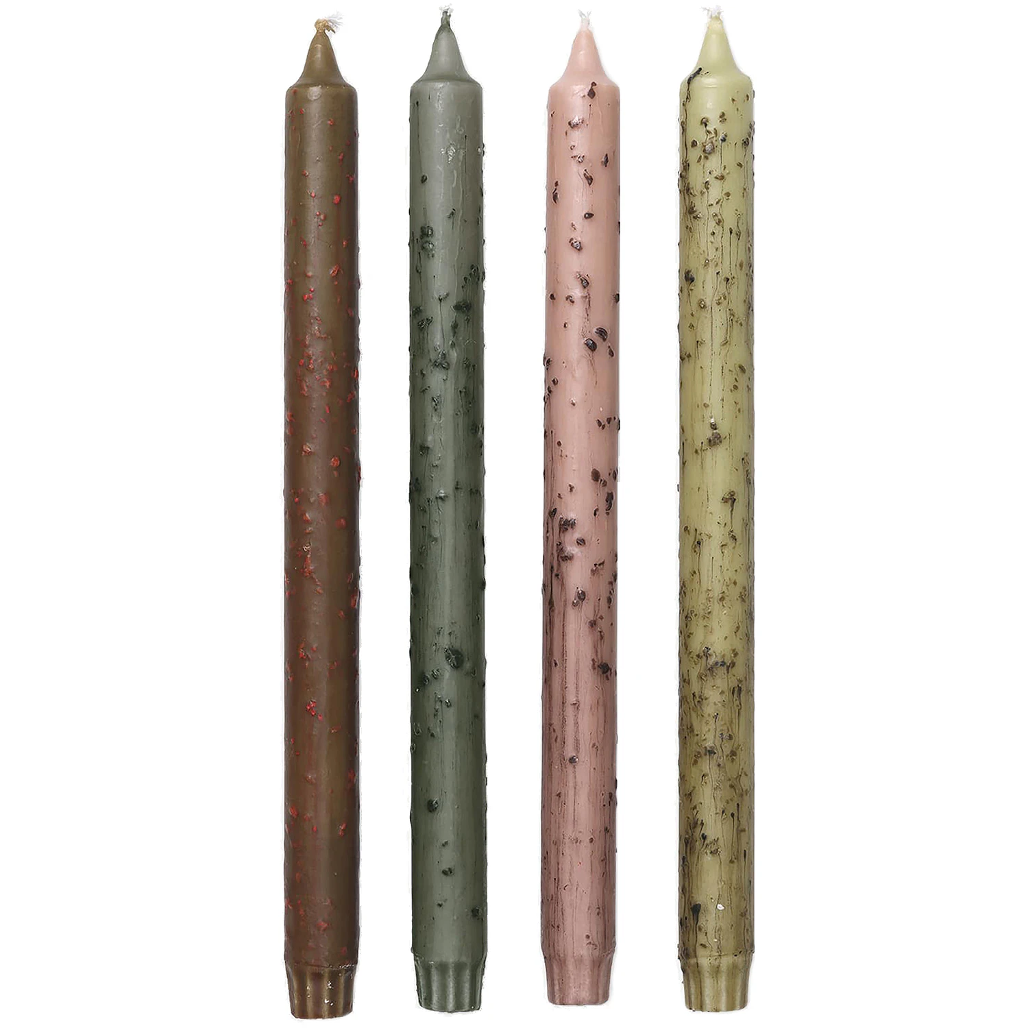 Ferm Living Mura Ljus 30 Cm 4-pack Flerf&auml;rgad - Ljus Stearin Mixed