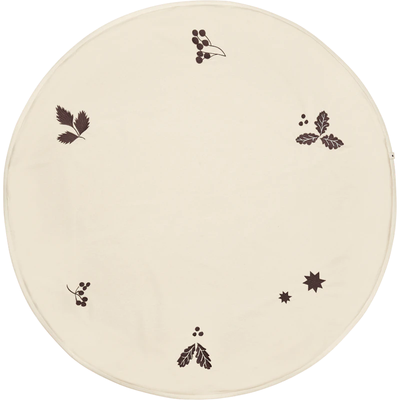 Oak Julgransmatta Rund, Natural