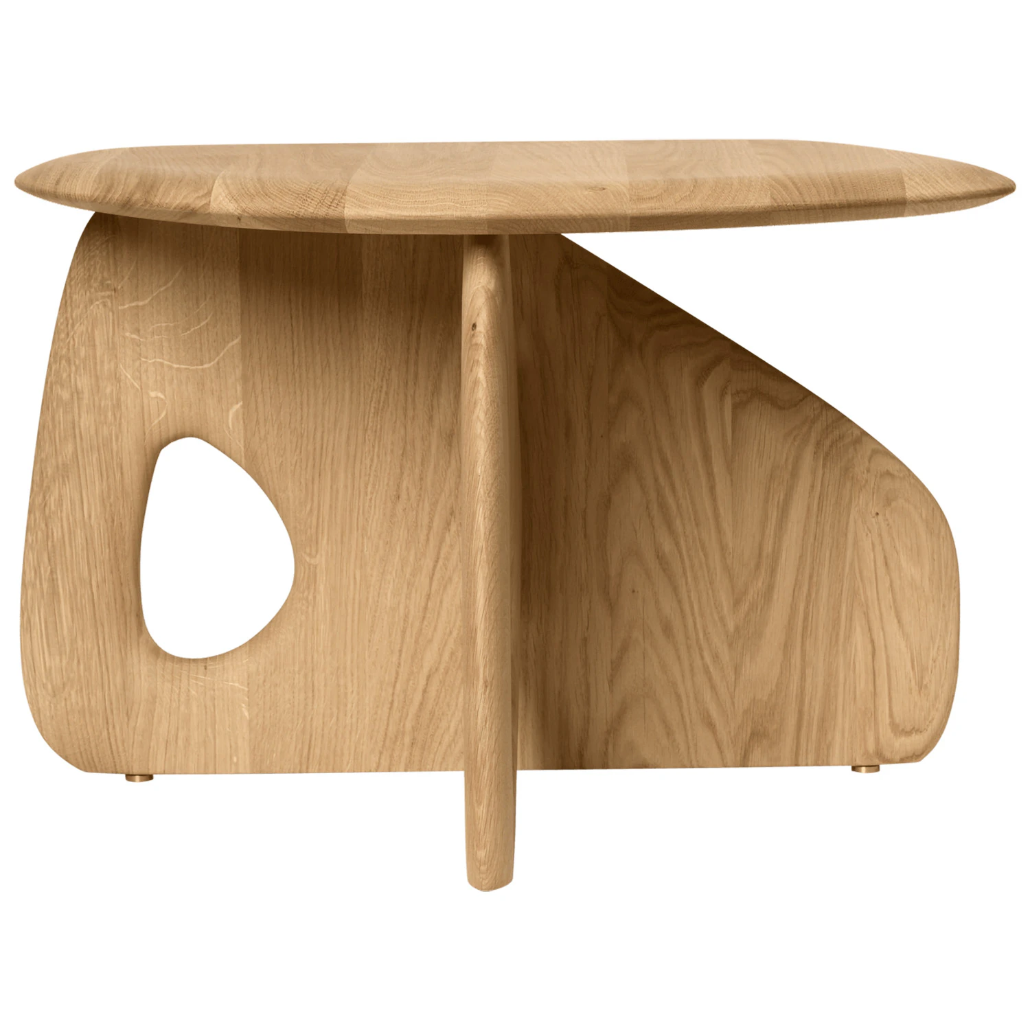 Ferm Living Oar Soffbord Naturlig Ek 55 Cm - Soffbord Oljad Ek Neutral Ek