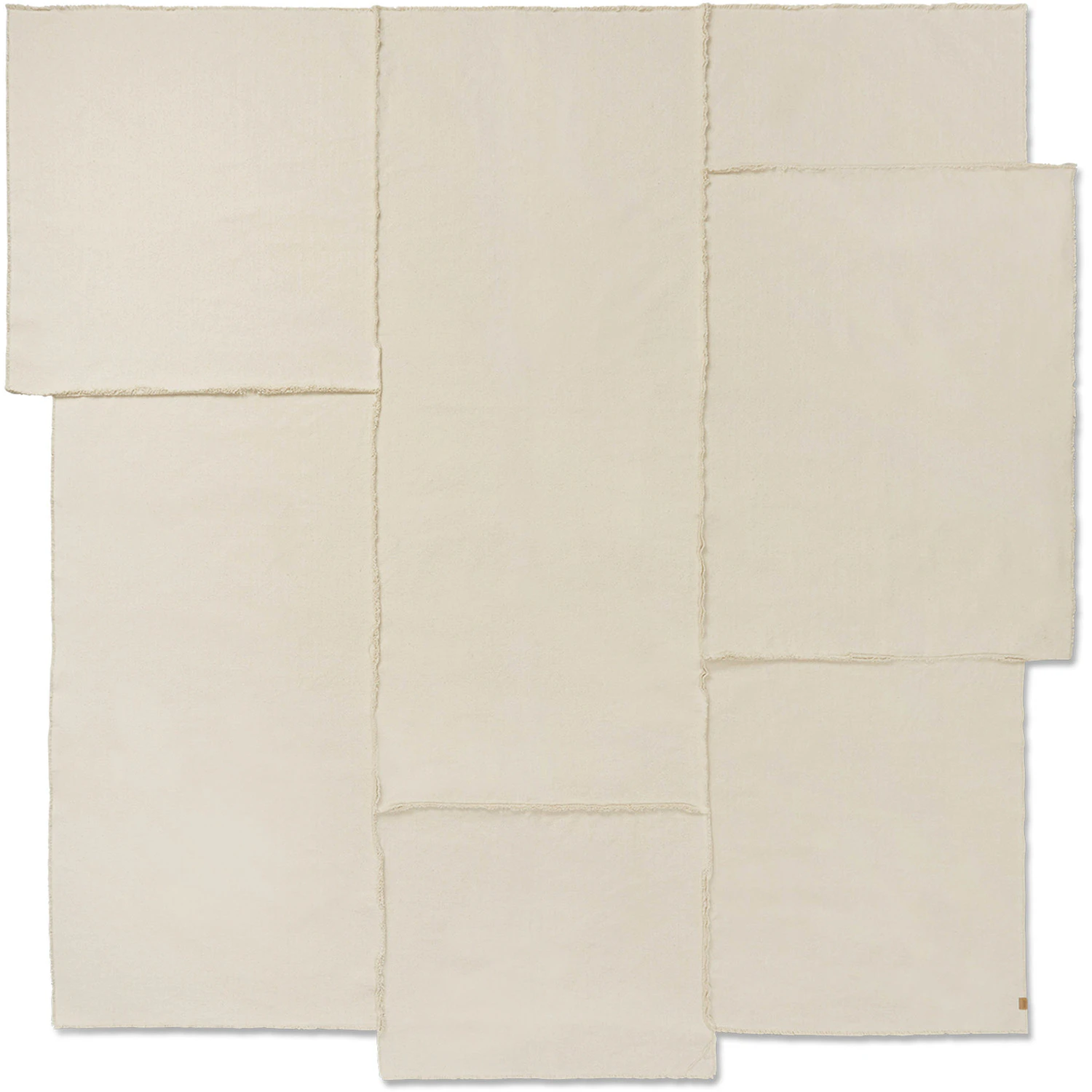 Ferm Living Offset Överkast 272x264 Cm - Överkast Ekologisk Bomull Off-White
