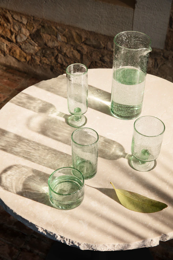 Ferm Living Oli Vinglas Återvunnet Glas 22 Cl, grön från Ferm Living, bild 3