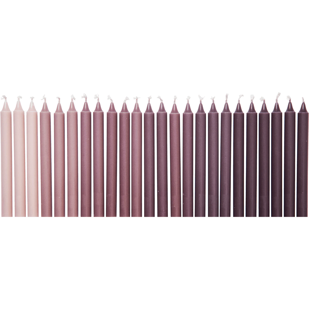 Ferm Living Ombre Ljus 24-pack - Ljus Stearin Dark Grape