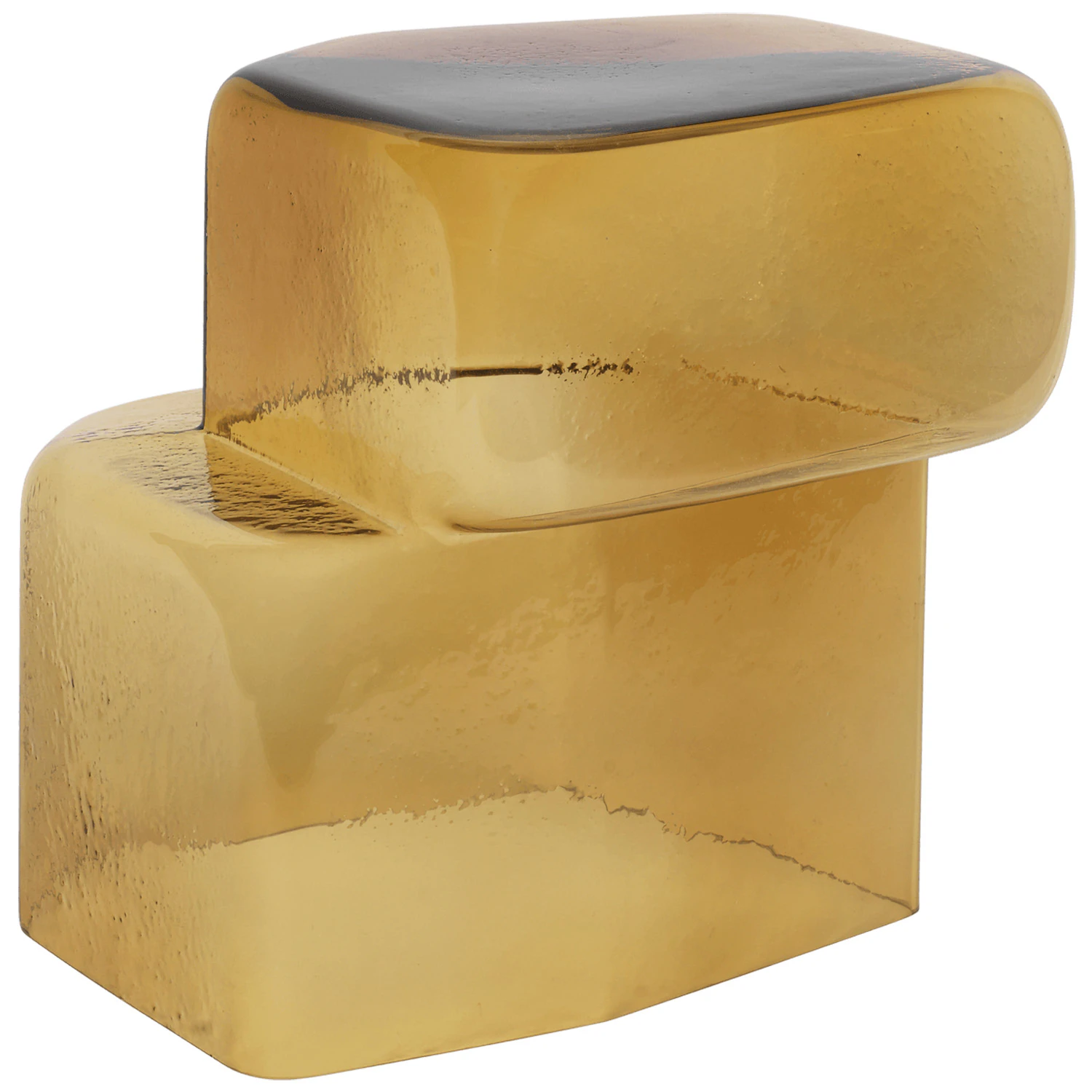 Ferm Living Oscil Skulptur Amber - Skulpturer Munbl&aring;st Glas B&auml;rnsten