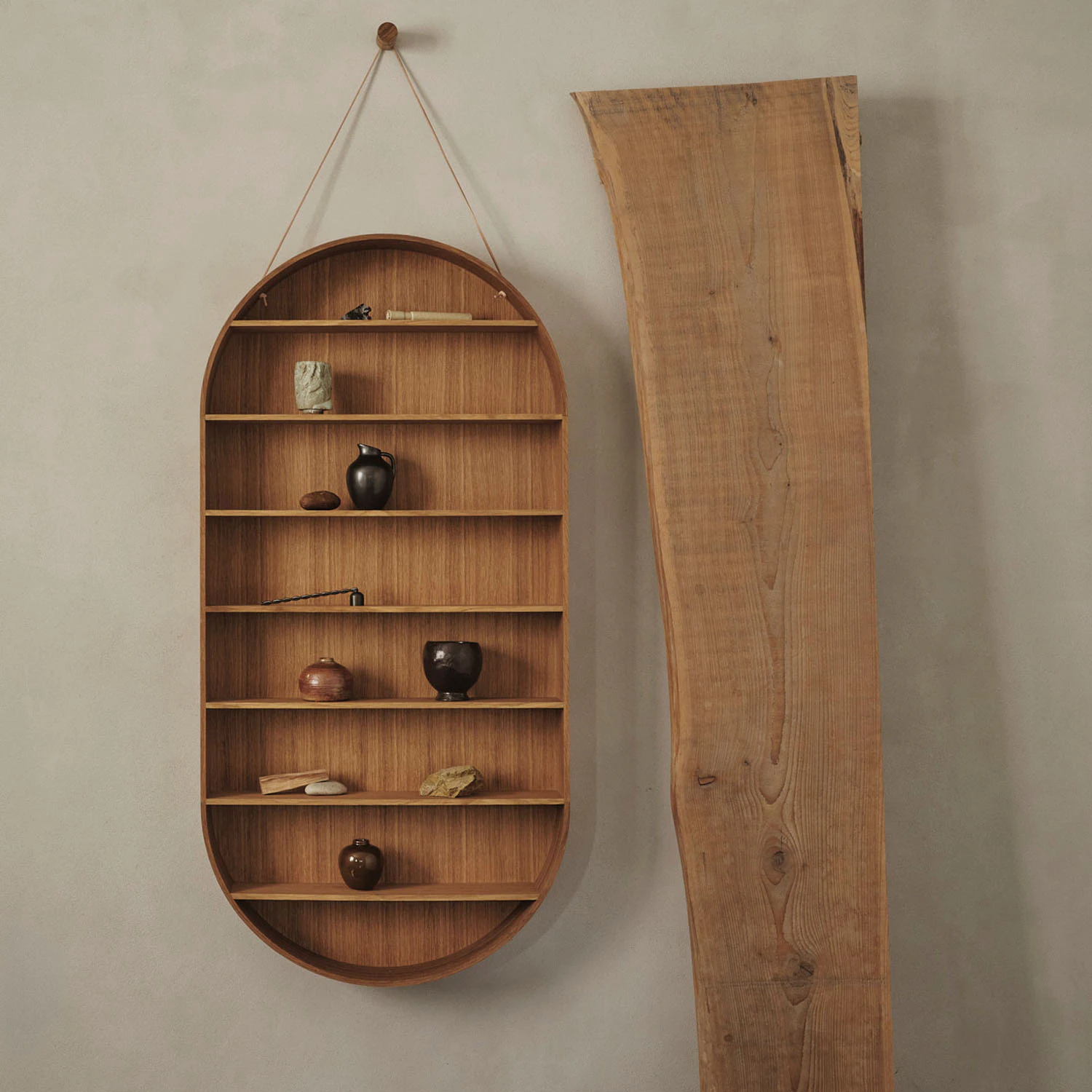 Ferm Living Oval Dorm Hylla 110 x 54 Cm Oiled Oak, oljad ek från Ferm Living, bild 3