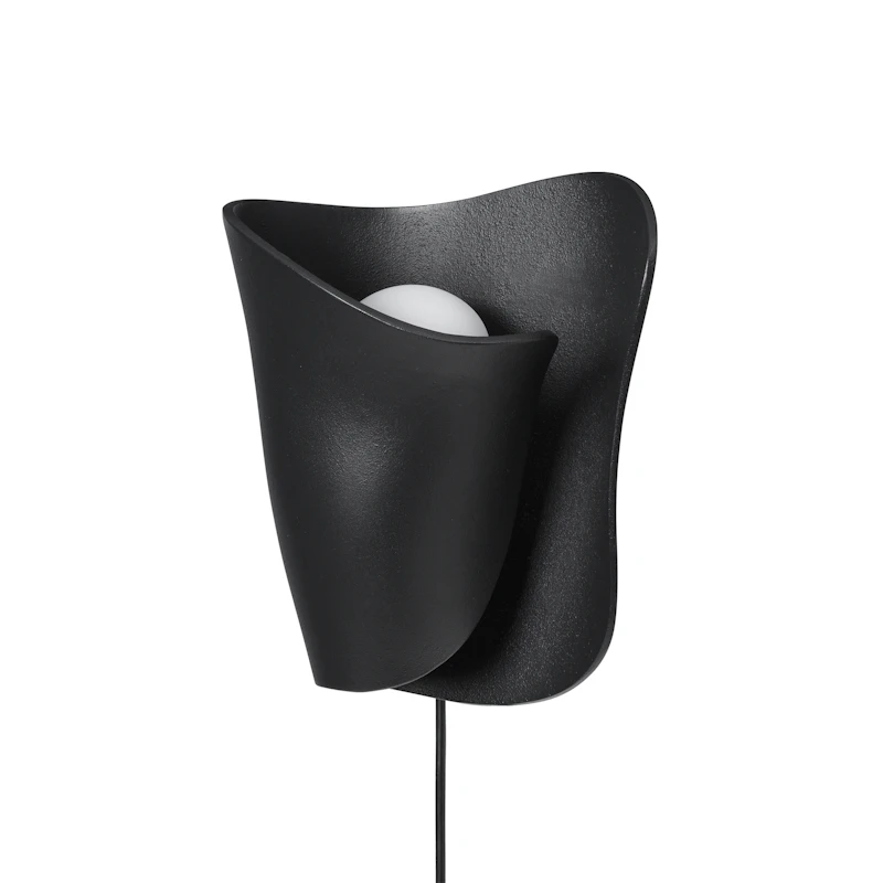 Oyster Vägglampa, Svart