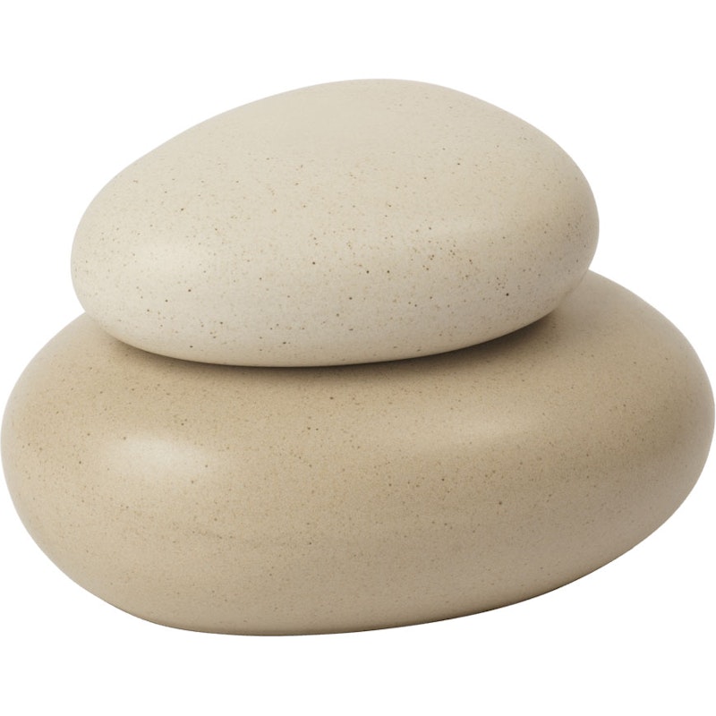 Pebble Ask Cream / Sand, 9,5 cm