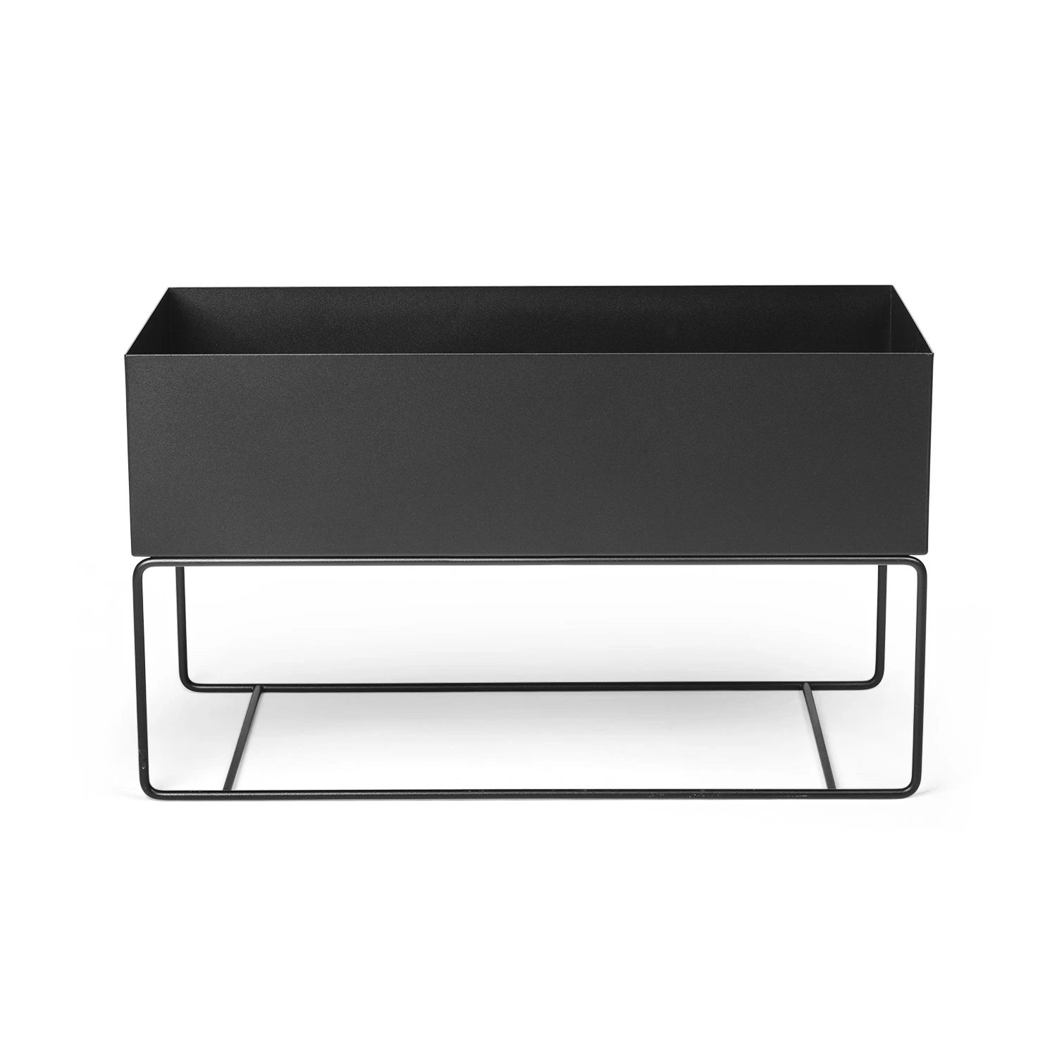 Ferm Living Plant Box Large Blomlåda - Krukor Pulverlackerad Metall Svart
