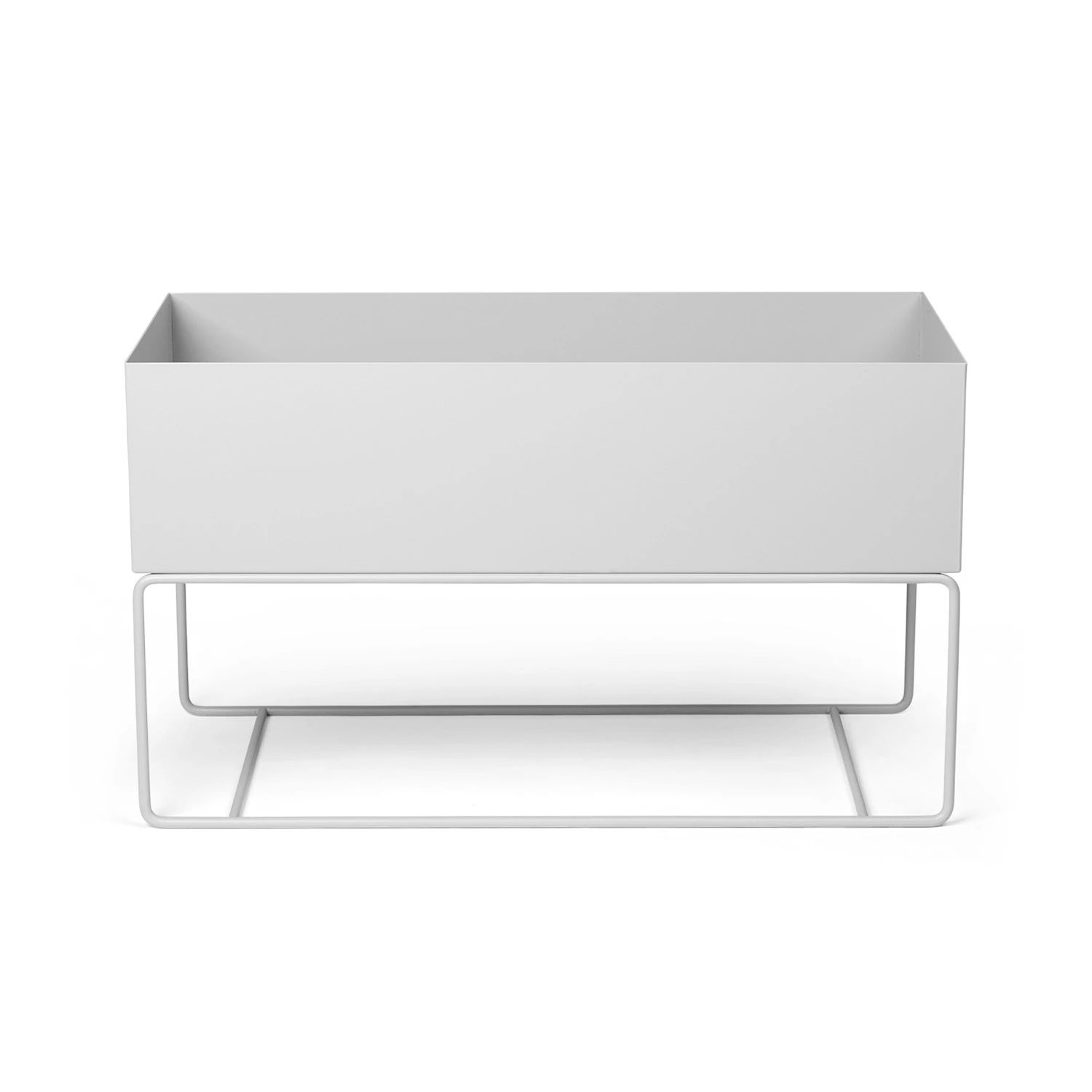 Ferm Living Plant Box Large Blomlåda - Krukor Pulverlackerad Metall Ljusgrå