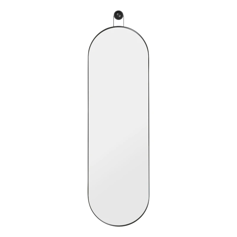 Poise Spegel Oval, Svart