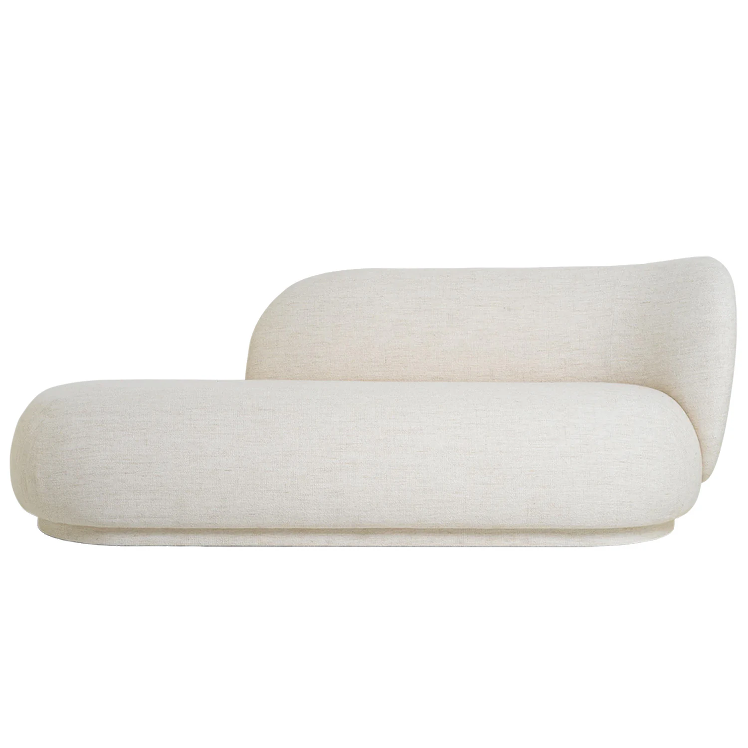 ferm living rico boucle divan höger - hörnsoffor & divansoffor bouclé off-white