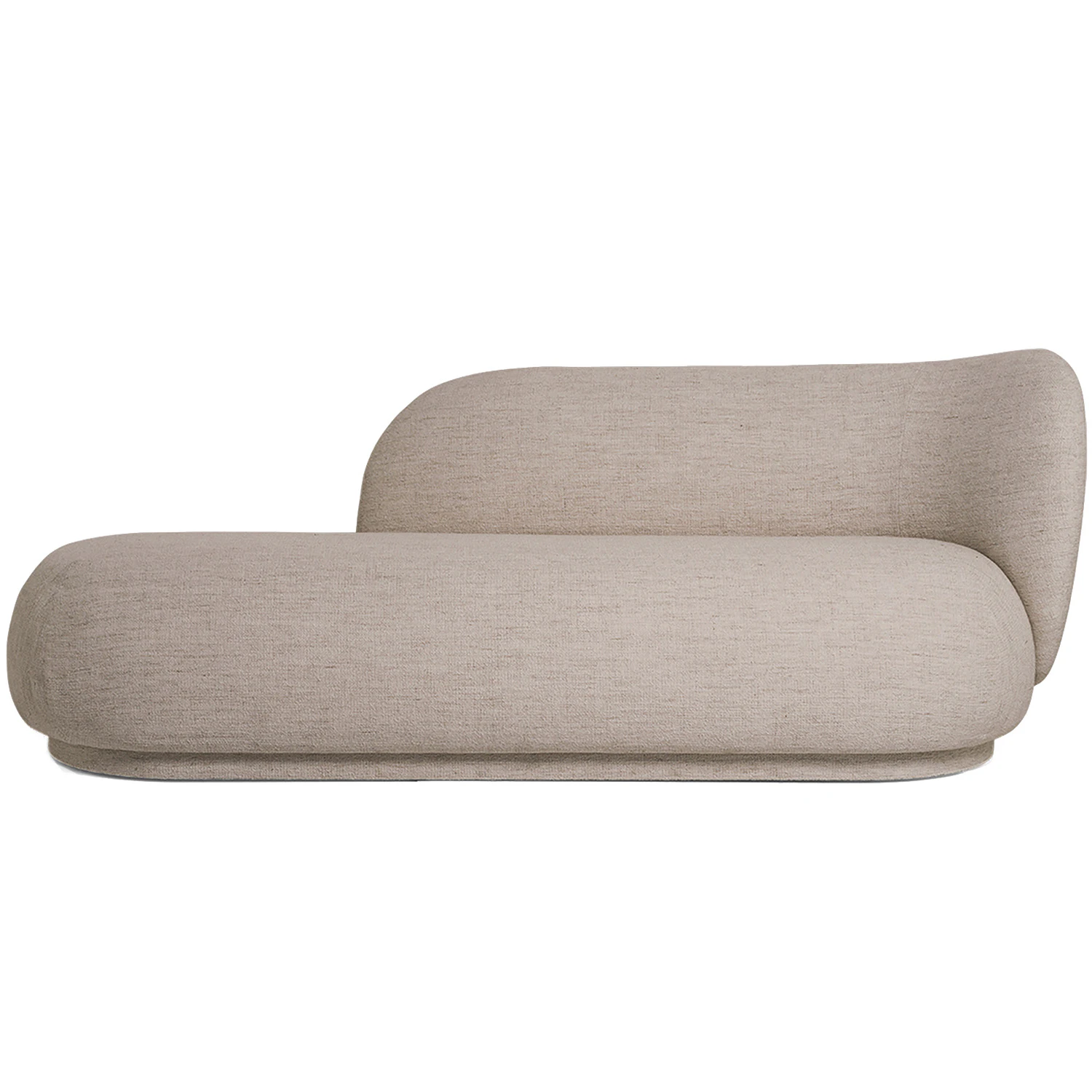ferm living rico boucle divan höger - hörnsoffor & divansoffor bouclé sand