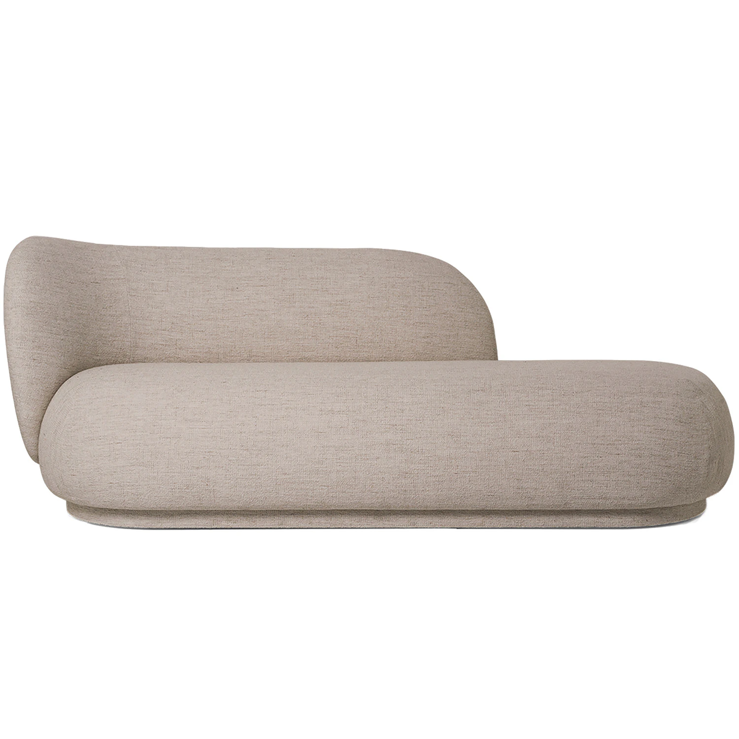 Ferm Living Rico Boucle Divan V&auml;nster - H&ouml;rnsoffor & Divansoffor Boucl&eacute; Sand