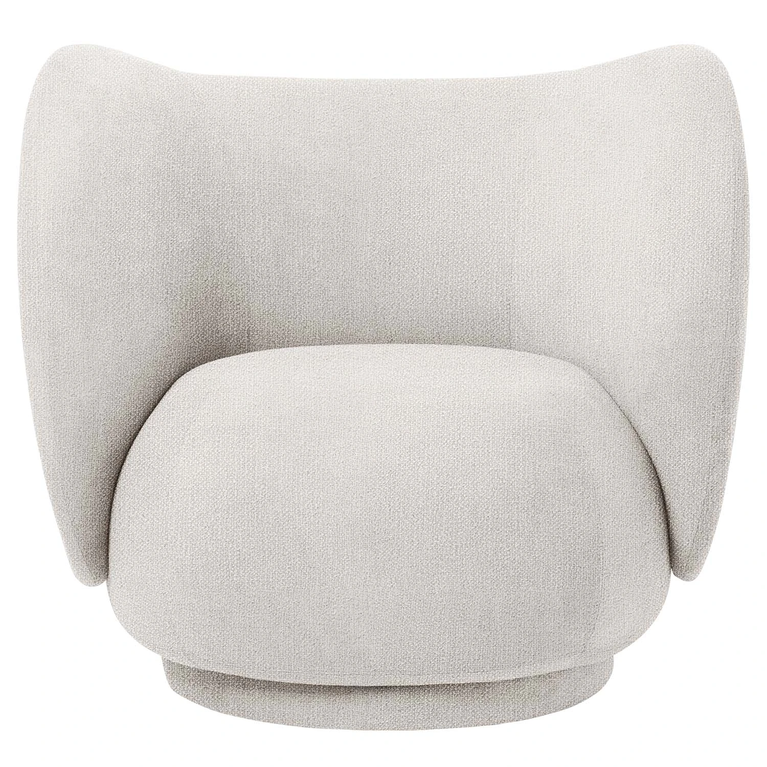 Ferm Living Rico Boucle Loungestol - Boucl&eacute; Off-White