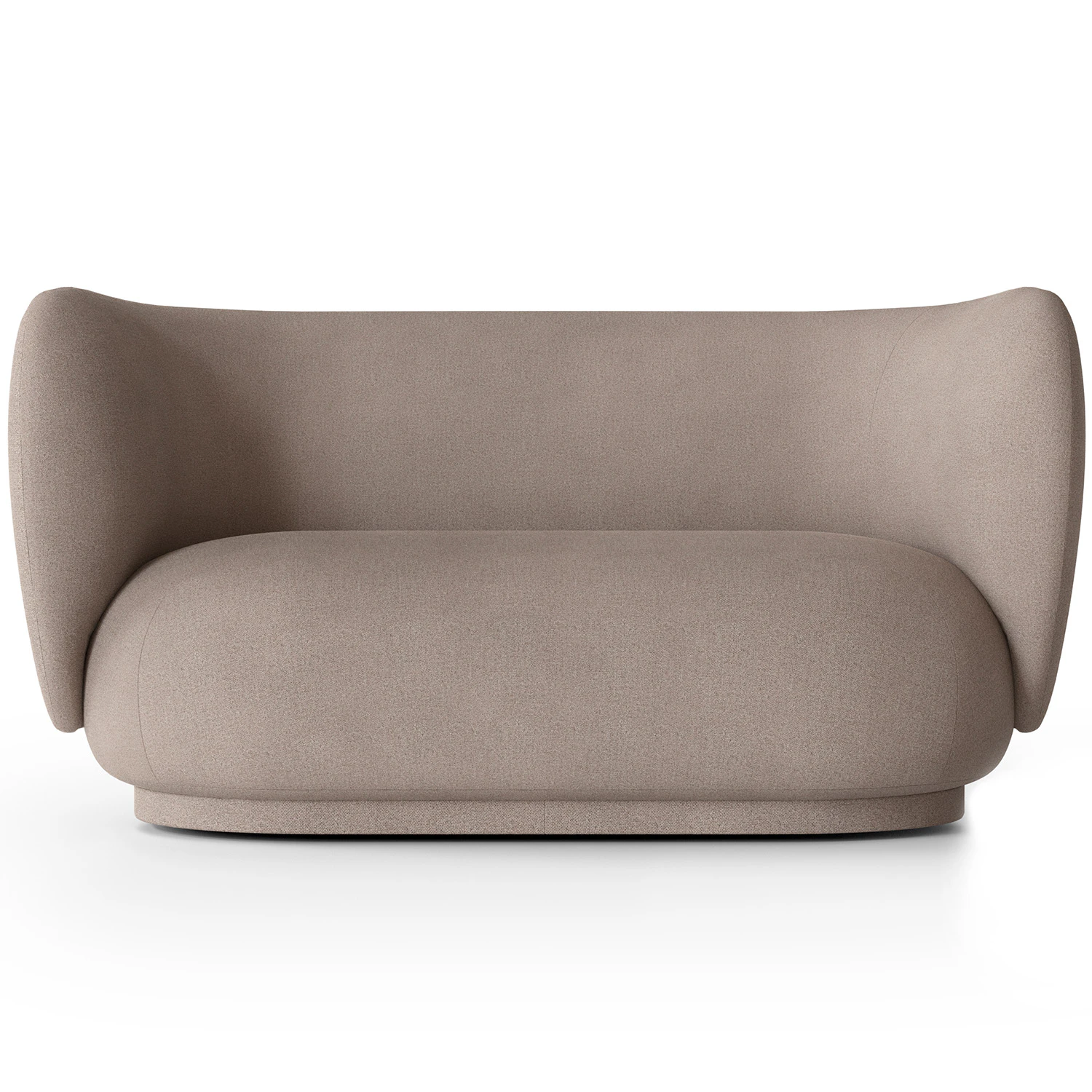 Ferm Living Rico Brushed 2-sitssoffa - 2-sitssoffor Polyester Varmgr&aring;