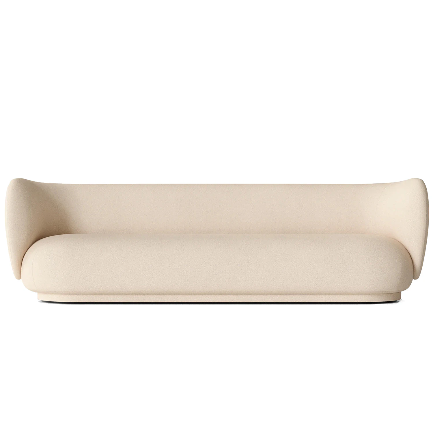 ferm living rico brushed 4-sitssoffa - 4-sitssoffor + polyester off-white