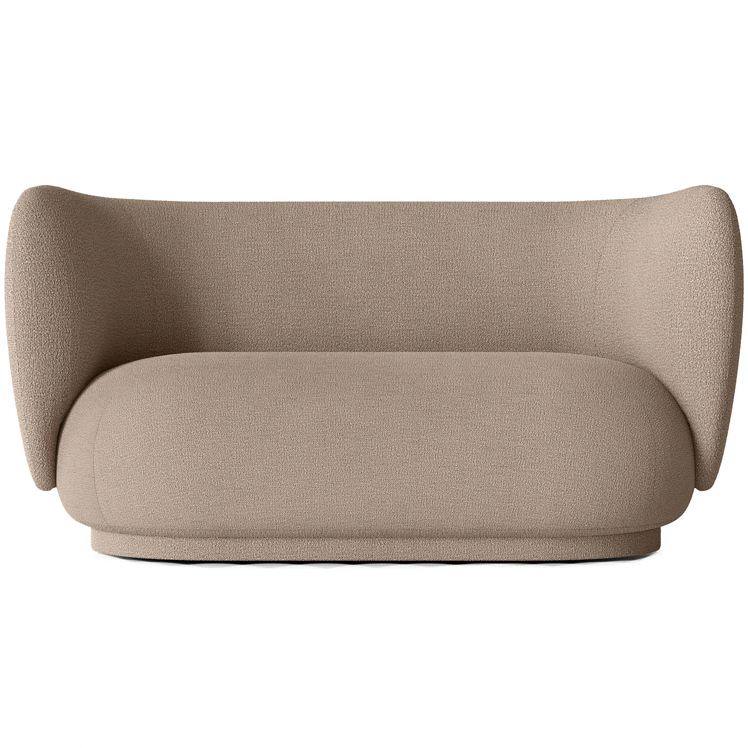ferm living rico buclé 2-sitssoffa - 2-sitssoffor bouclé sand
