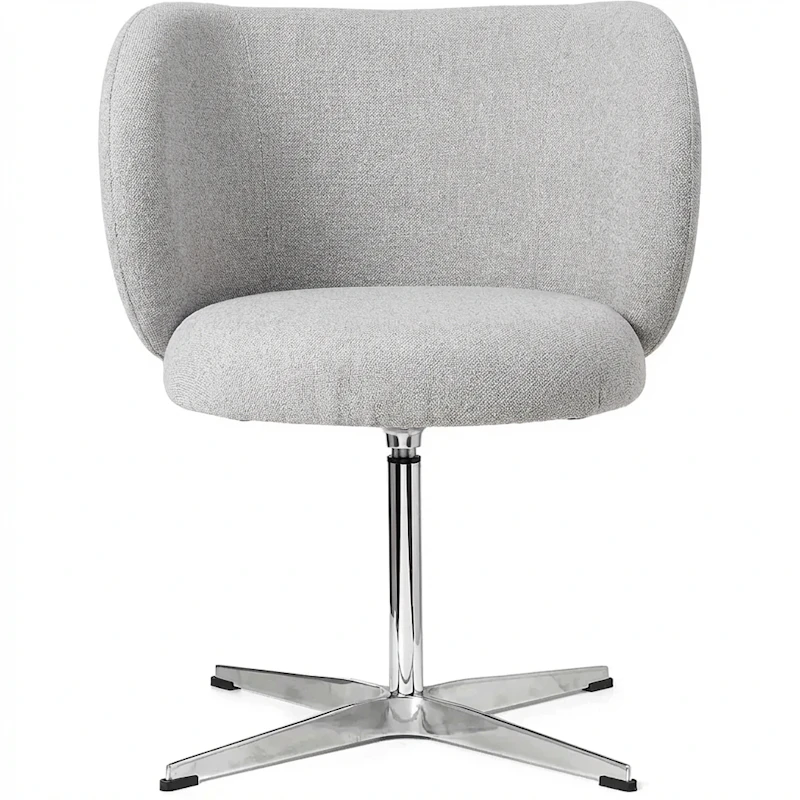 Rico Dining Swivel Bouclé Stol, Off-white