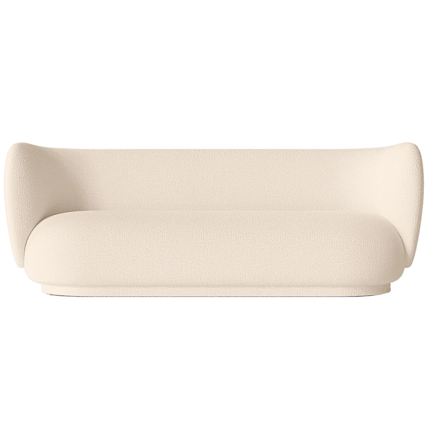 Ferm Living Rico Wool Boucle 3-sitssoffa - 3-sitssoffor Ullboucl&eacute; Off-White