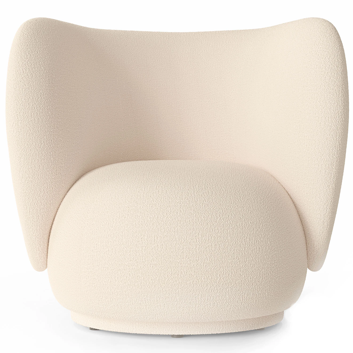 Ferm Living Rico Wool Loungestol - Boucl&eacute; Off-White