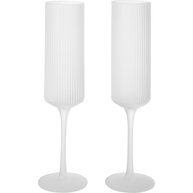 Ripple Champagneglas 2-pack, Frosted