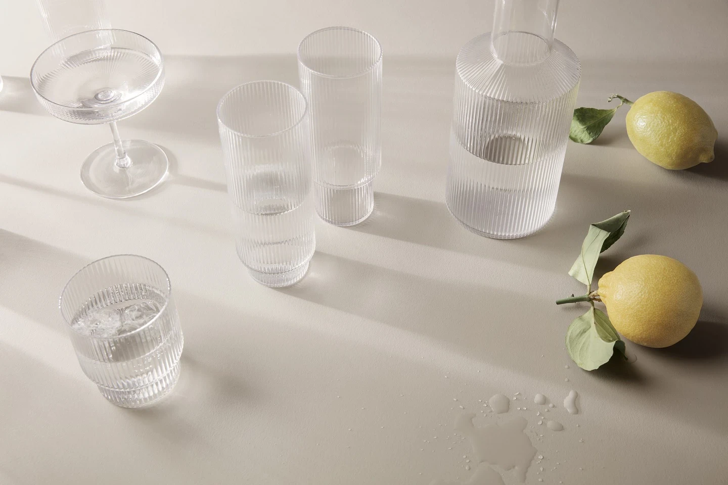 Ferm Living Ripple Glas 4-pack, klar från Ferm Living, bild 6