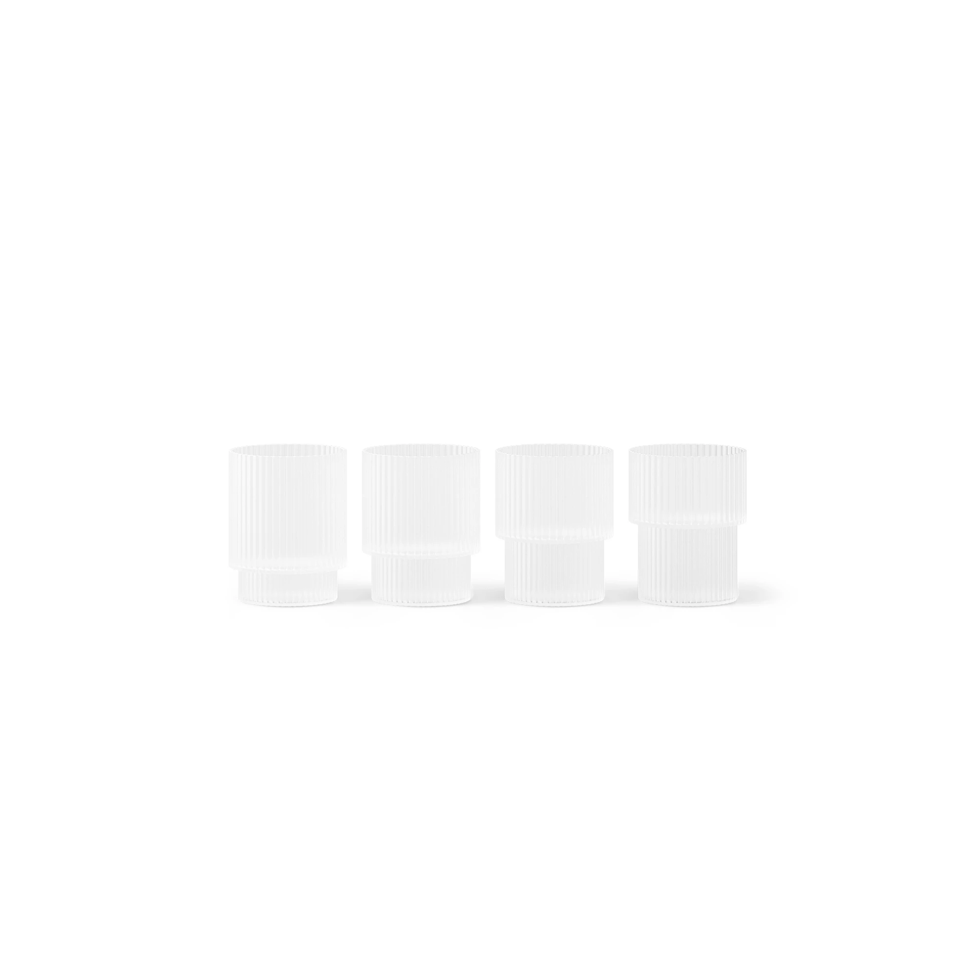 Ferm Living Ripple Glas Small 6 Cl 4-pack - Snapsglas & Avecglas Munbl&aring;st Glas Frostad
