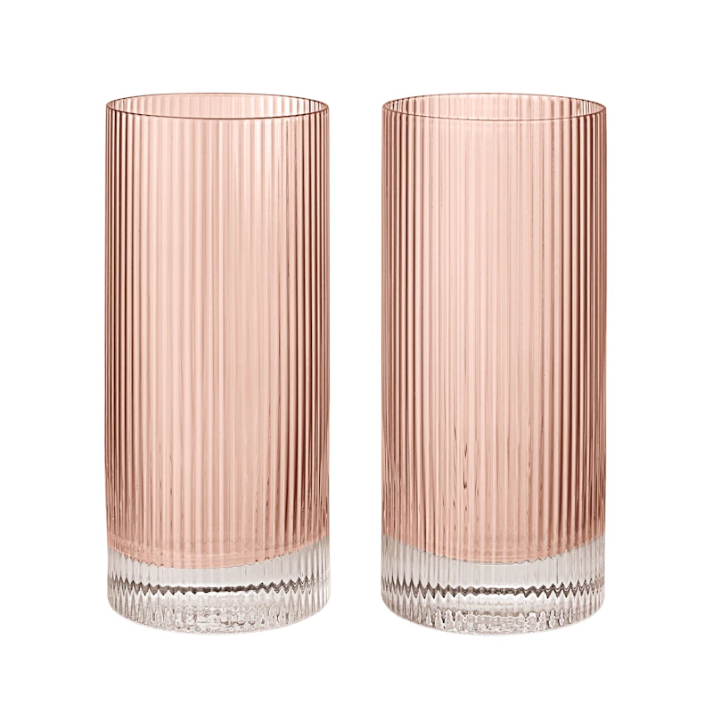 Ripple Highballglas 2-pack, Blush