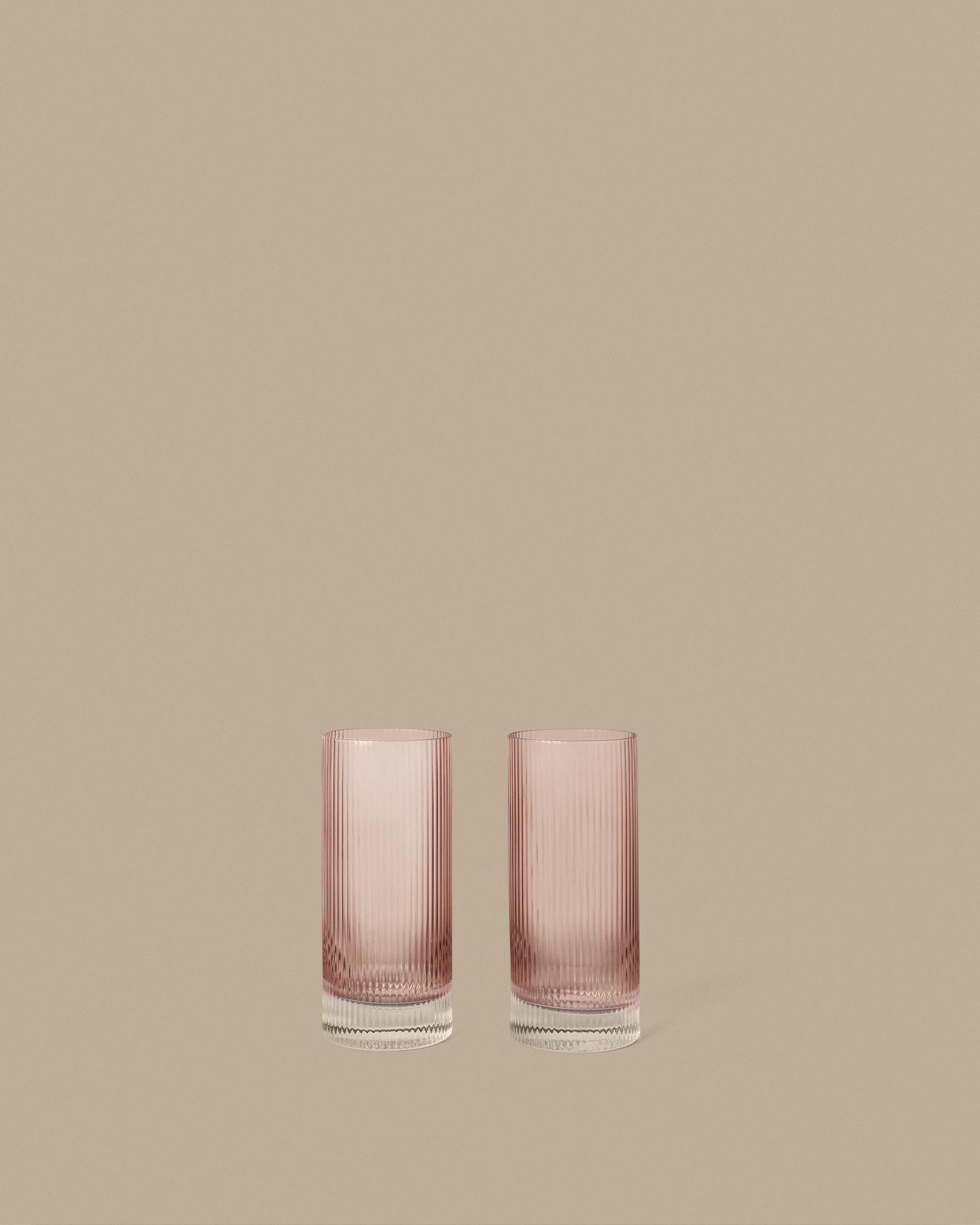 Ferm Living Ripple Highballglas 2-pack, blush från Ferm Living, bild 2