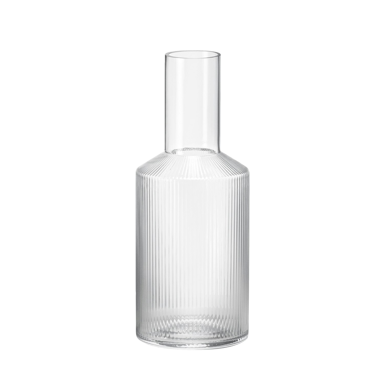 Ferm Living Ripple Karaff 1 L - Vattenkaraffer & Vattenkannor Munbl&aring;st Glas Klar