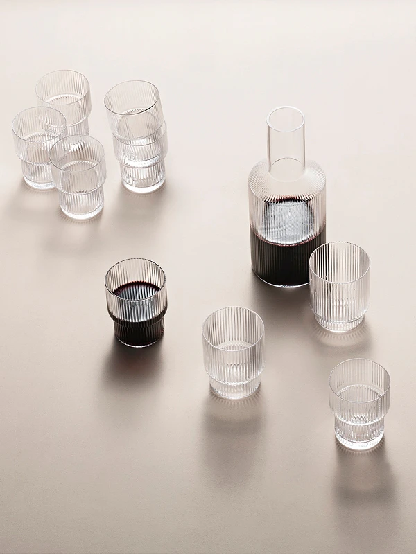 Ferm Living Ripple Karaff 1 L, klar från Ferm Living, bild 5