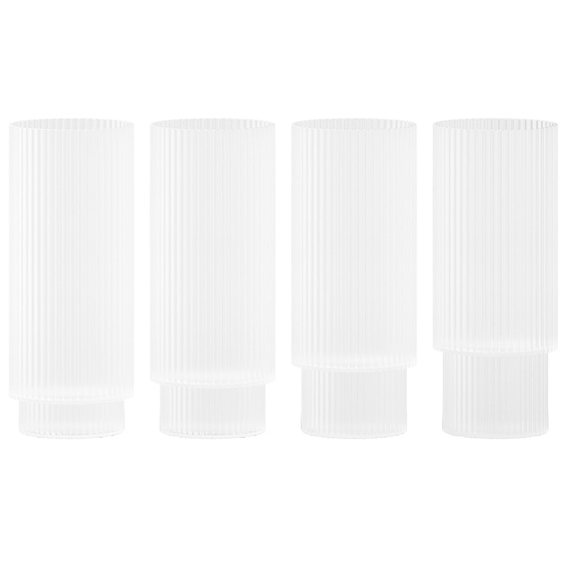 Ripple Longdrinkglas 4-pack, Frosted