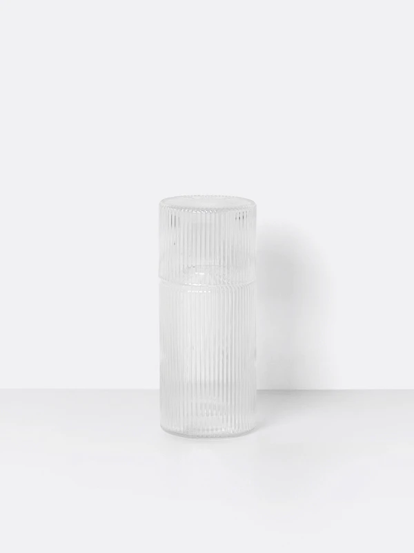 Ferm Living Ripple Karaffset 2-pack, klar från Ferm Living, bild 4