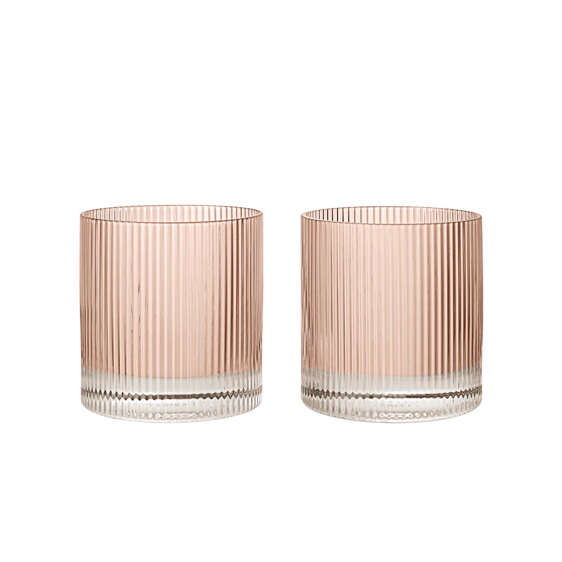 Ripple Tumblerglas 2-pack, Blush