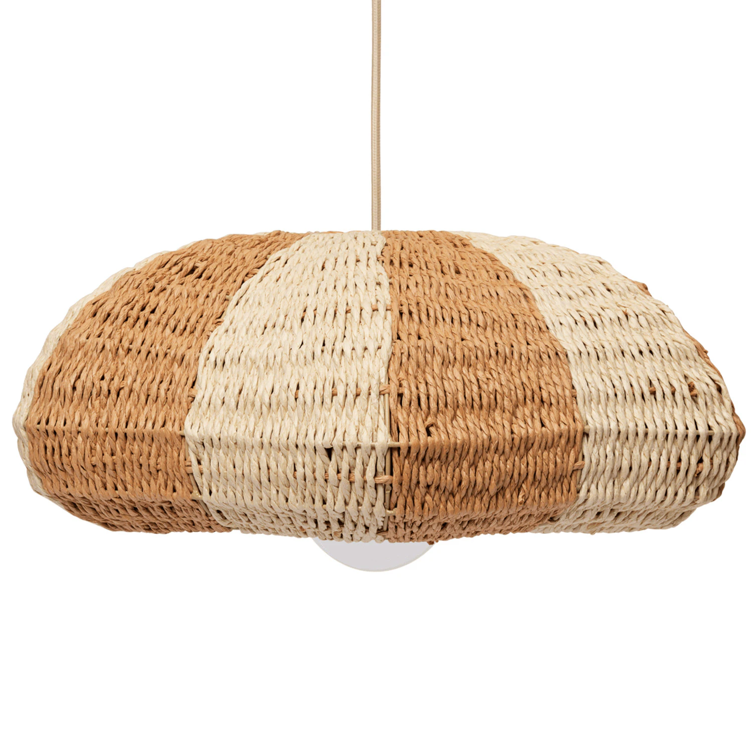 Ferm Living Rivan Lampskärm Ø45 Cm / Natur - Lampskärmar Järn Off-White