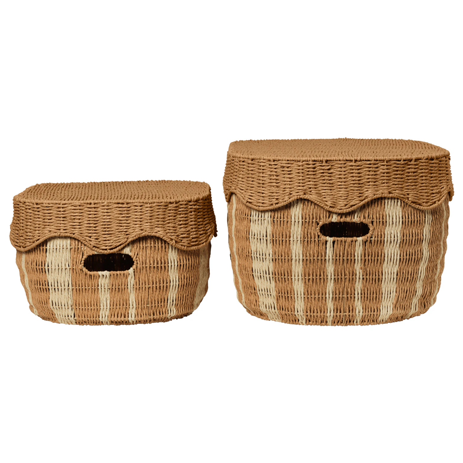 Ferm Living Rivan Förvaringskorgar 2-pack - Korgar Järn Off-White
