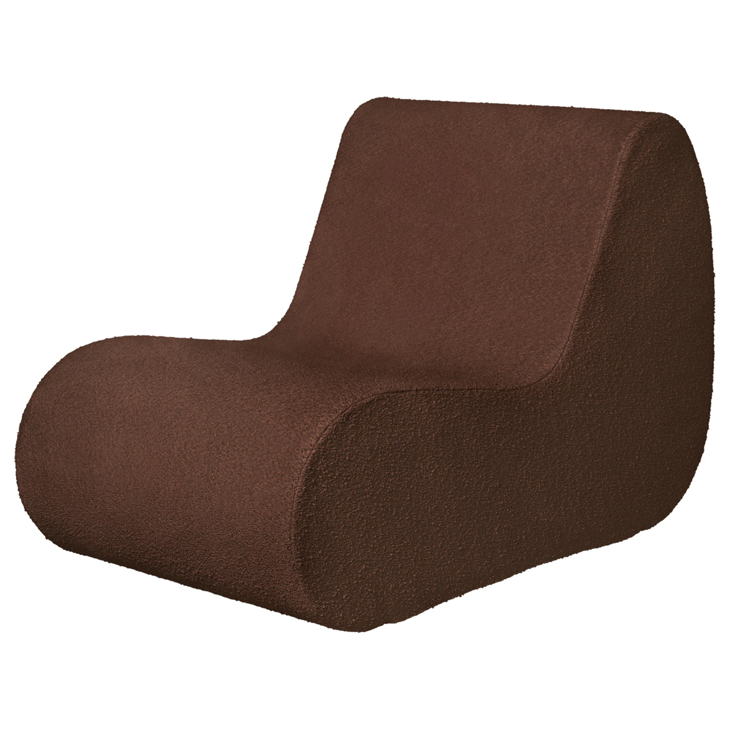 Ferm Living Rouli Center Modulsoffa - Loungefåtöljer Bouclé Kastanj