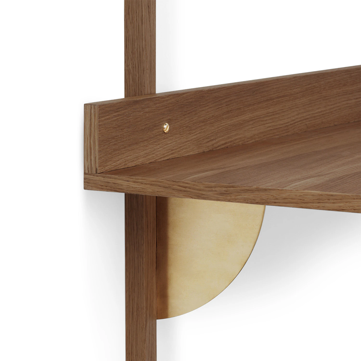 Ferm Living Sector Skrivbord 87x45 Cm Rökt Ek/, mässing från Ferm Living, bild 2