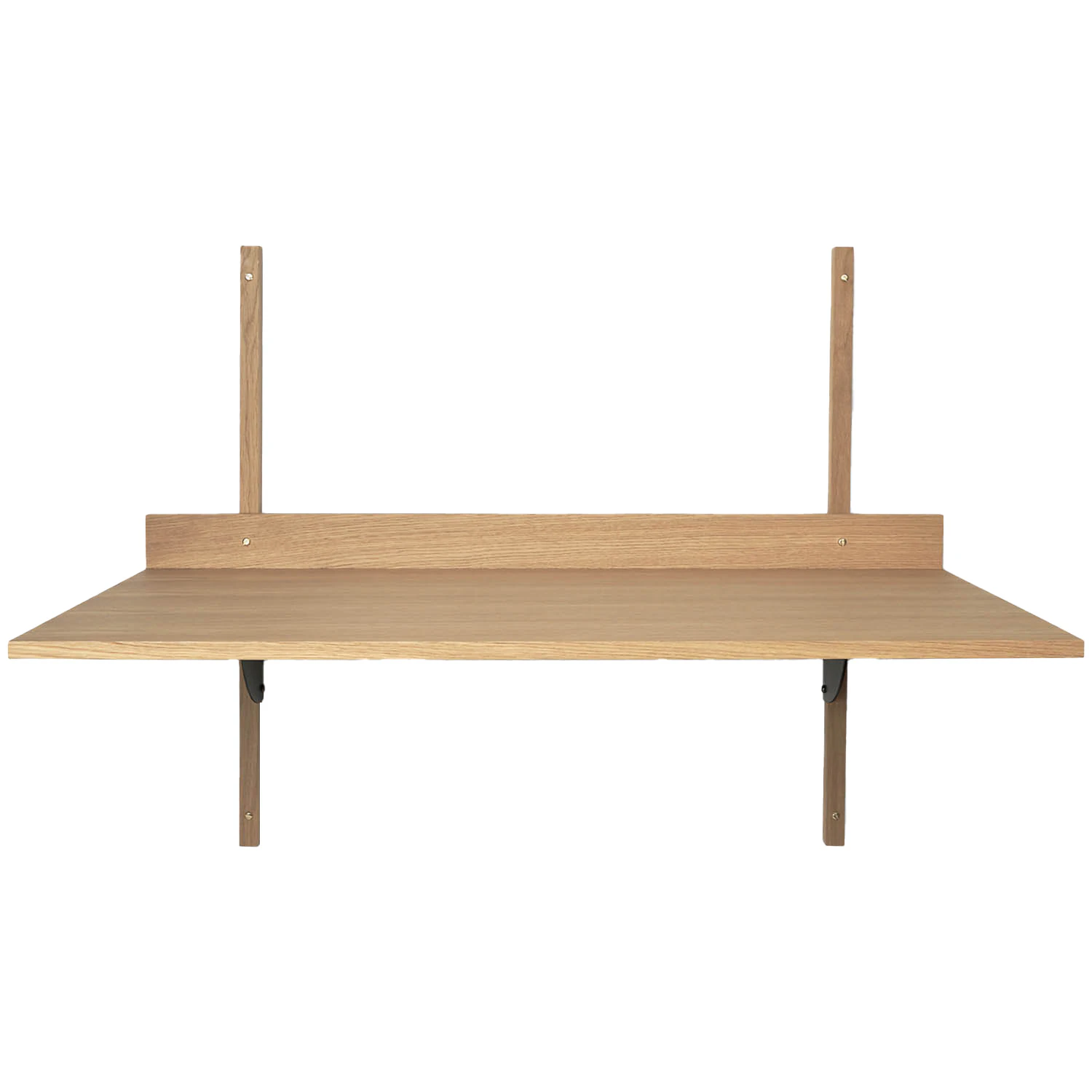 Ferm Living Sector Skrivbord 87x45 Cm /svart M&auml;ssing - Skrivbord fan&eacute;r Ek