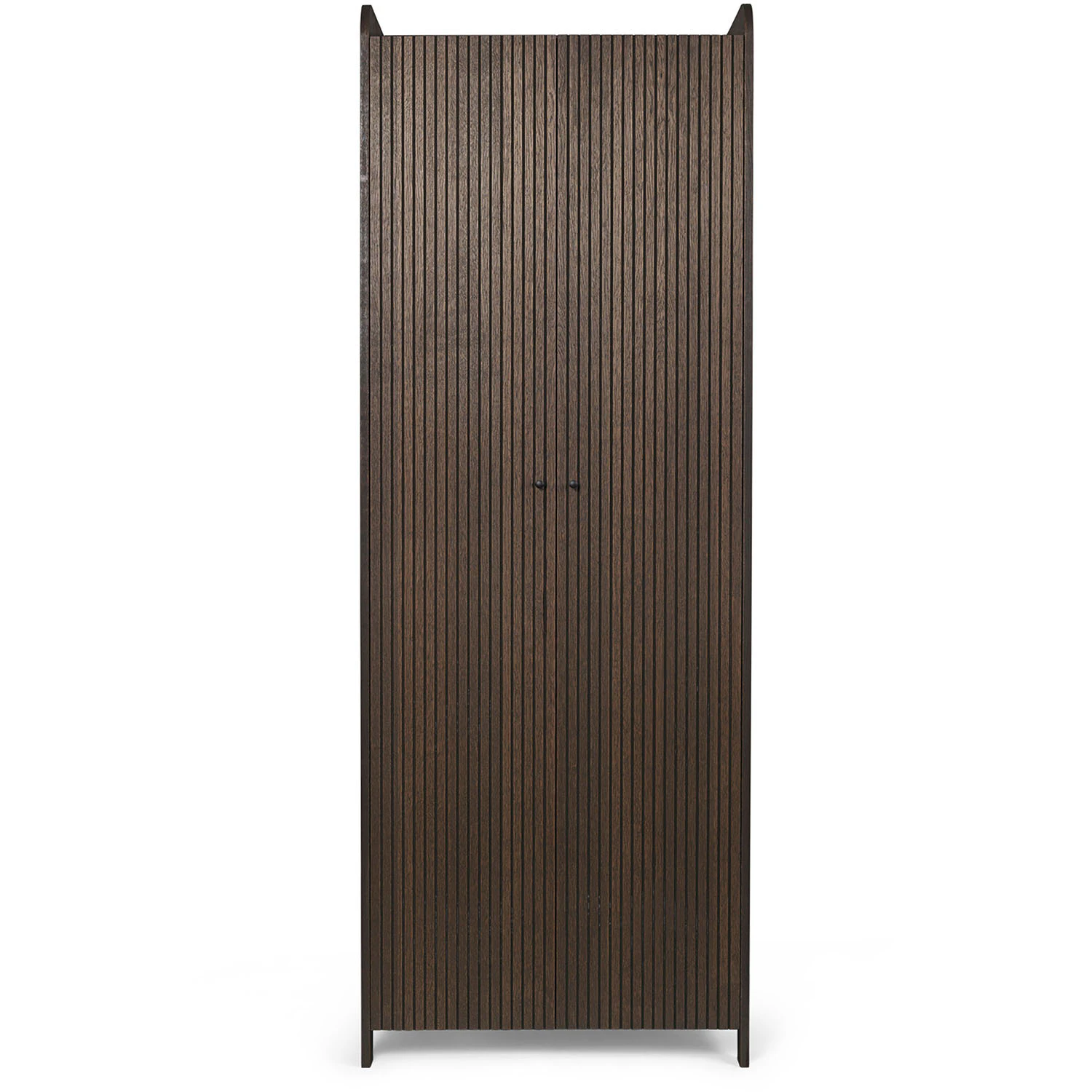 Ferm Living Sill Cupboard - Tall - Dark Stained Oak - Sk&aring;p & vitrinsk&aring;p Ekfan&eacute;r M&ouml;rkbetsad Ek