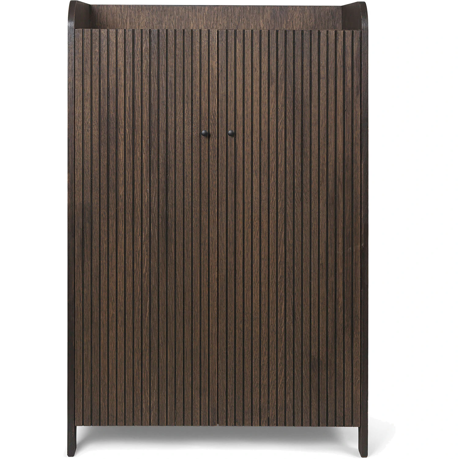 Ferm Living Sill Cupboard - Low - Dark Stained Oak - Sk&aring;p & vitrinsk&aring;p Ekfan&eacute;r M&ouml;rkbetsad Ek