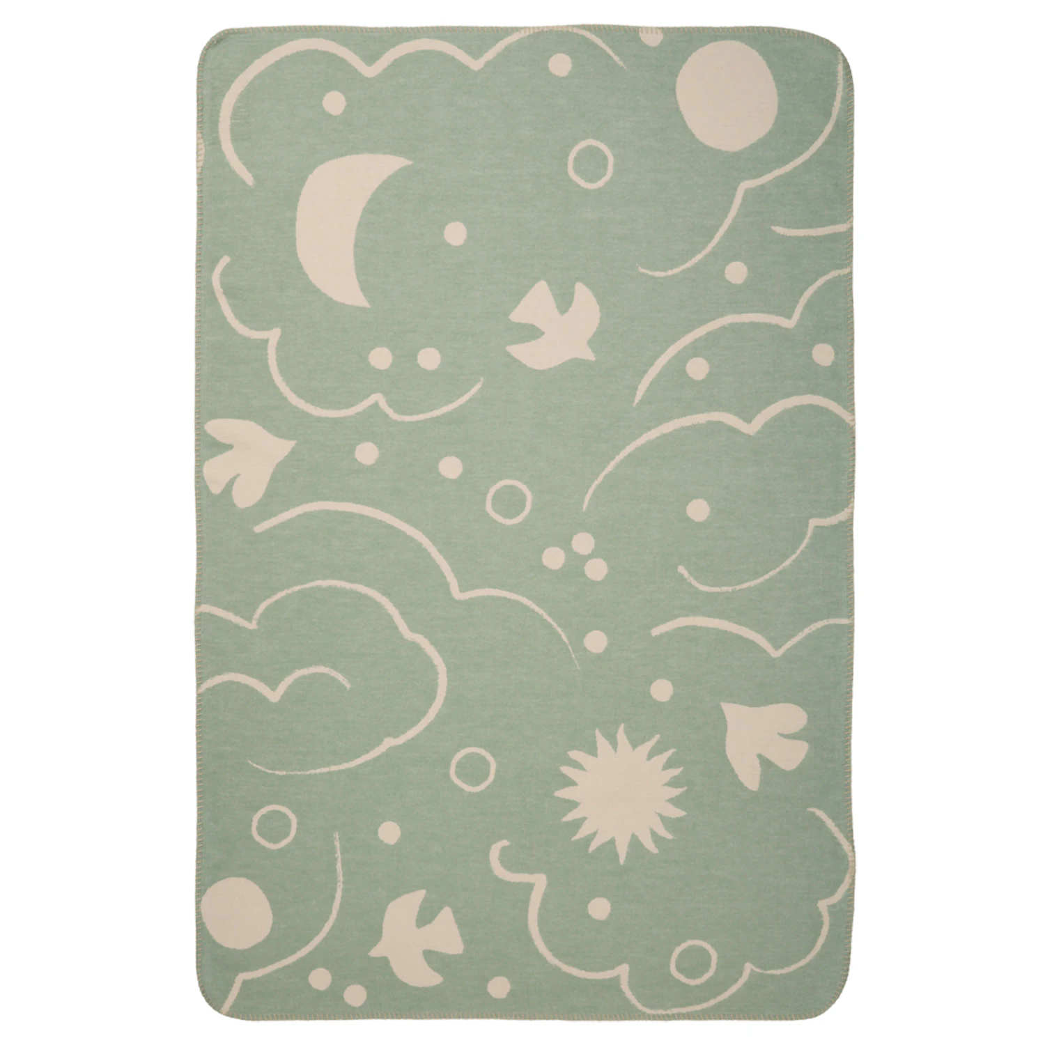 Ferm Living Skye Filt 80x120 Cm Tea Green - Plädar & Filtar Bomull Parchment